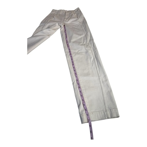 Madewell Tapered Denim Trousers Vintage Ivory Relaxed High Waist US 23 NWT - Picture 9 of 14